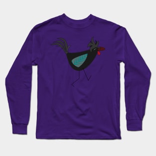 Happy walking chicken Long Sleeve T-Shirt